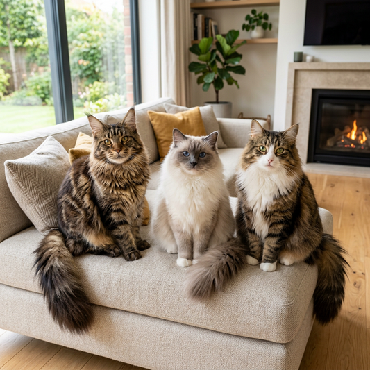 【大型猫の猫種図鑑】メインクーン・ラグドール・ノルウェージャンなど7種の性格と飼い方まとめ