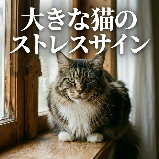 大きな猫のストレスサインを見逃さないで！飼い主ができる心と体のケア