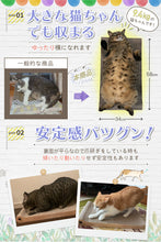 画像をギャラリービューアに読み込む, 【獣医師監修 大きな猫 ぽっちゃり猫でもはみ出さない】猫 つめとぎ 大きいサイズ 爪とぎ 爪研ぎ にゃんこの宿【 雑誌 ねことも掲載商品 】
